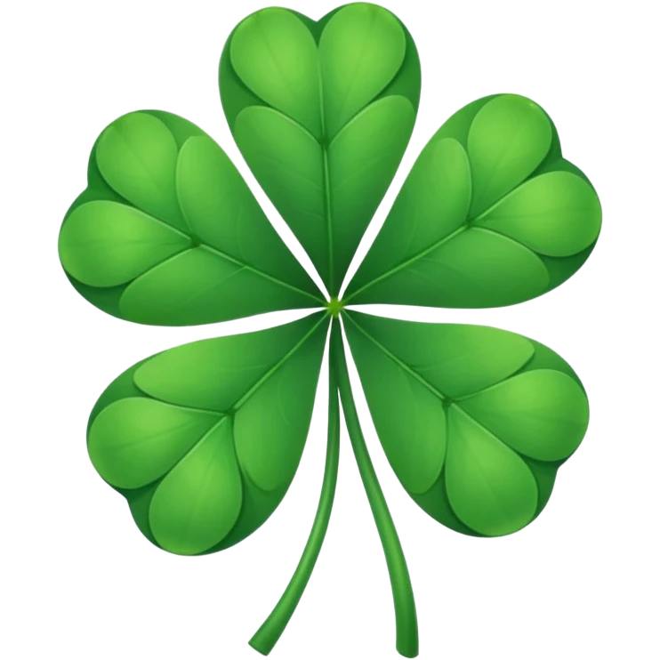 Clover white edge emoji