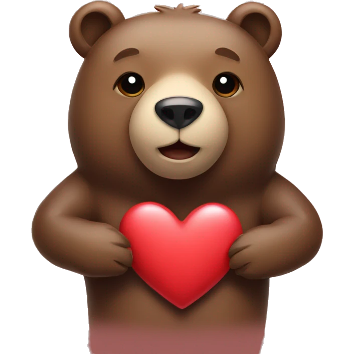 Bear with a Heart  emoji