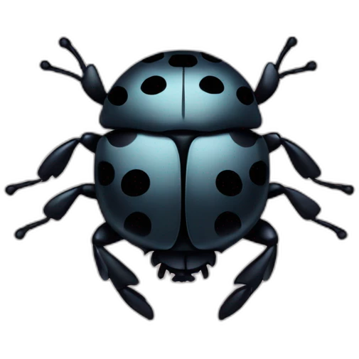 coccinelle noir emoji