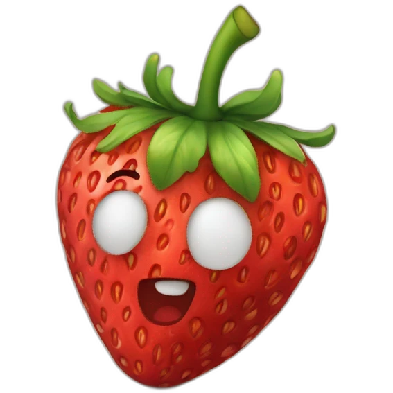 fraise qui parle emoji