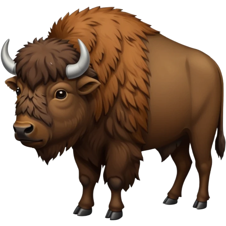 bisonte americano en zoológico emoji