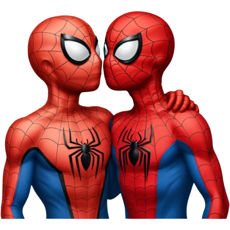 Spider-Man kissing Spider-Man emoji