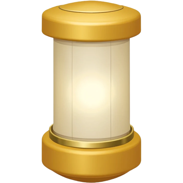 Lanterna flutuante pequena, de papel translúcido, formato retangular/cilíndrico alongado, aberta em cima e embaixo, com luz dourada suave interna, sem alça, sem metal, sem decoração. emoji