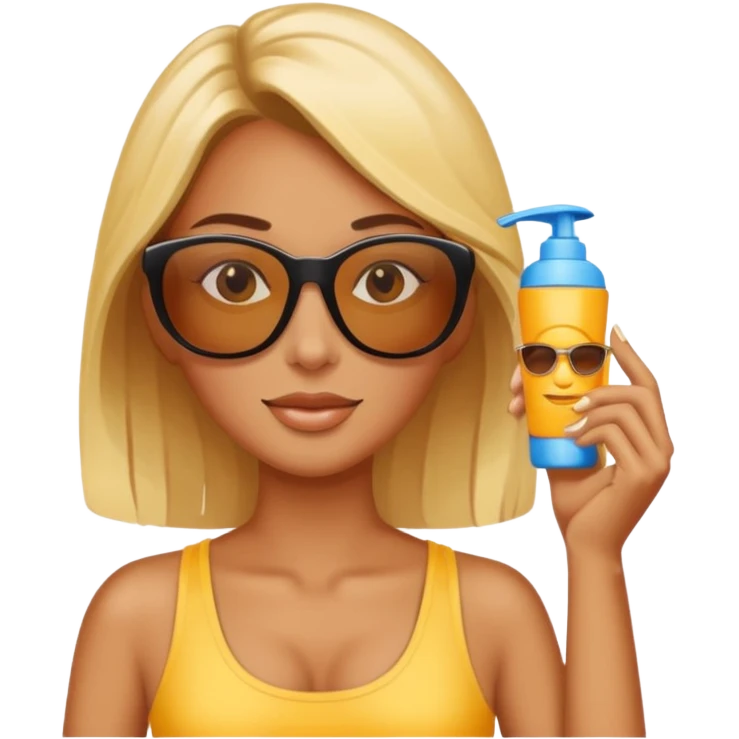 
female suncream and sunglasses emoji