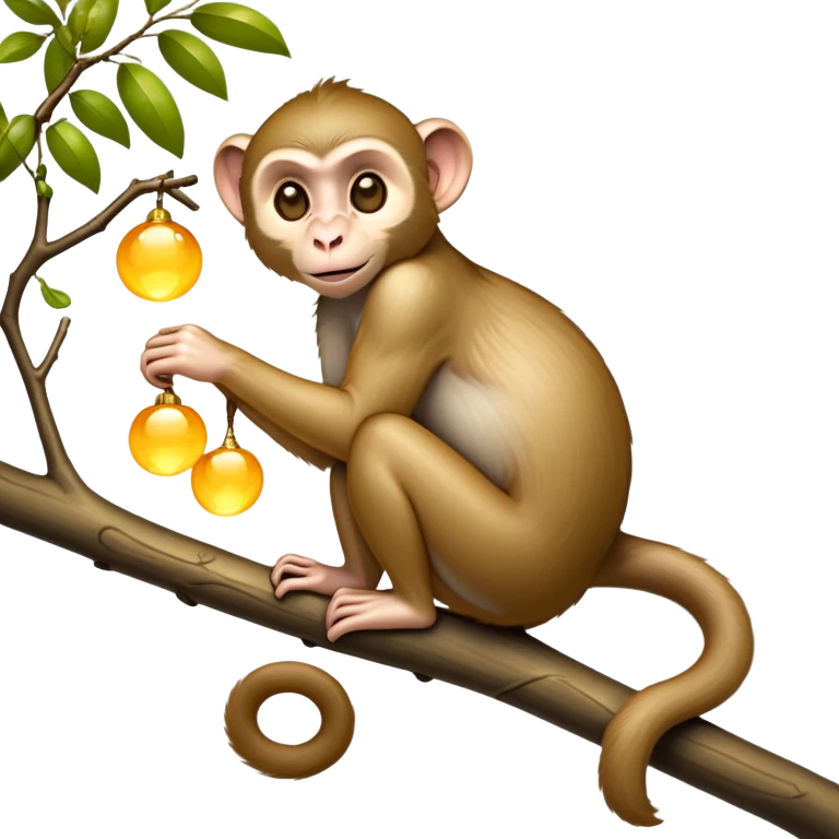 cinematic-Macaques-realistic-full-body-sitting-emoji,-slim-agile-frame-poised-on-a-branch,-long-tail-curled-slightly,-head-tilted-dramatically,-bright-playful-eyes-exuding-mischief,-simplified-yet-realistic-focused-features,-highly-detailed,-glowing-with-an-almost-sarcastic-glow
 emoji
