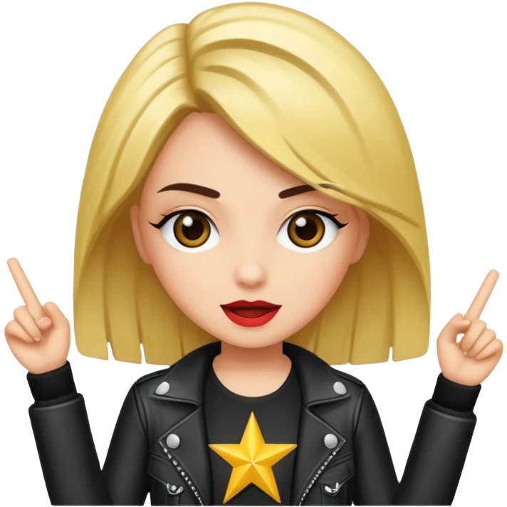 rockstar girl emoji