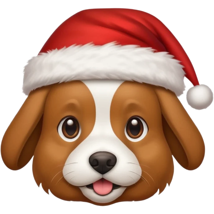 Dog with Santa hat  emoji