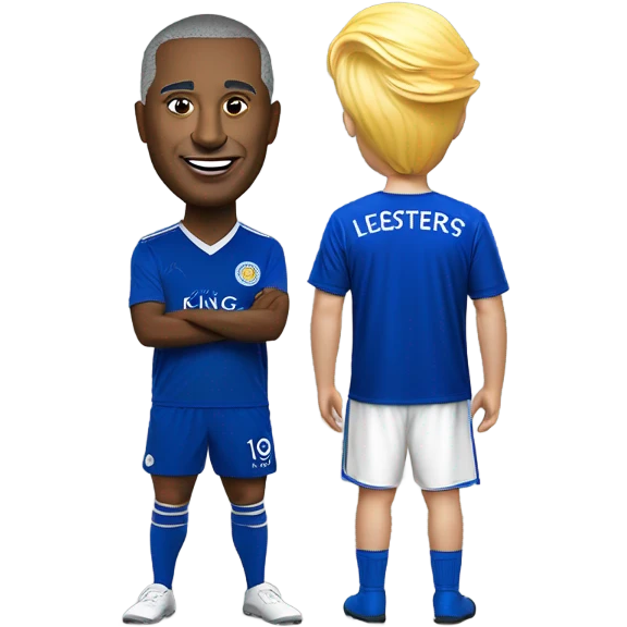 Leicester city supporter with Donald trump  emoji