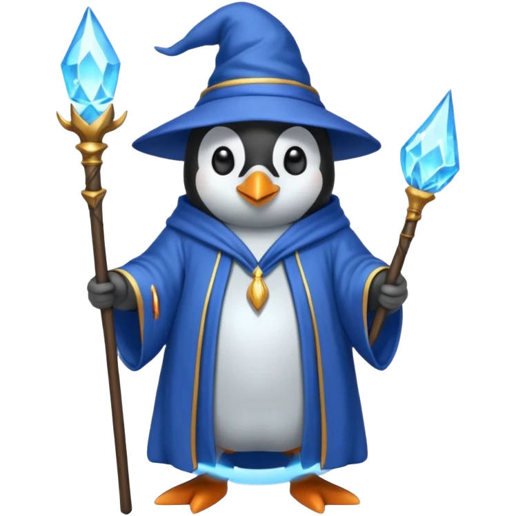 Penguin Wizard emoji