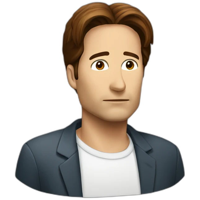Mulder searching emoji