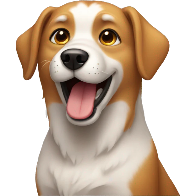 Singing dog emoji