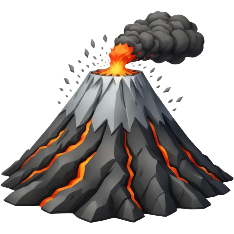 Volcano, normal emoji