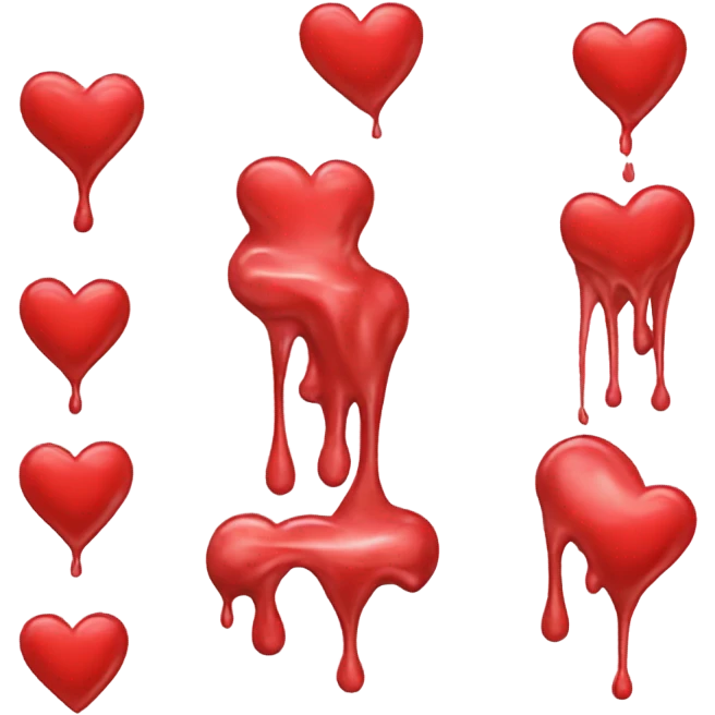 heart red totaly melt emoji