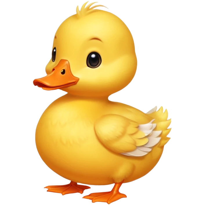 cute baby yellow duck emoji
