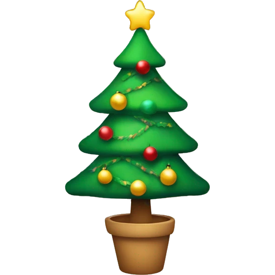cute christmas tree emoji