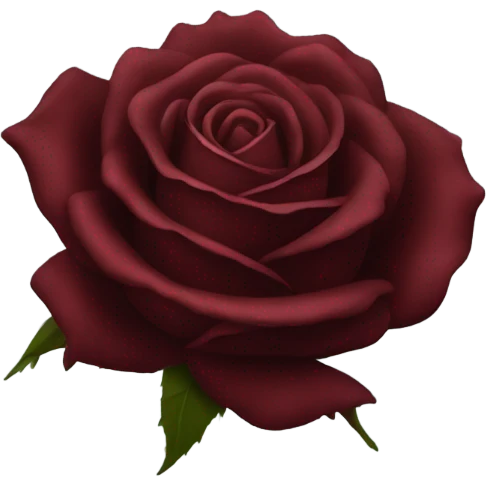 Dark red rose emoji