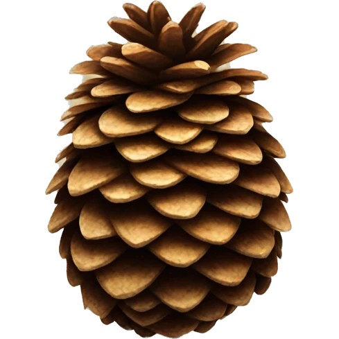 Pinecone screaming upward emoji