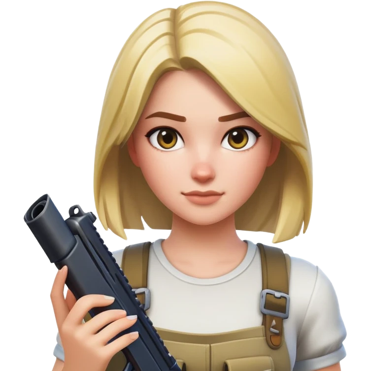 girl playing fortnite emoji