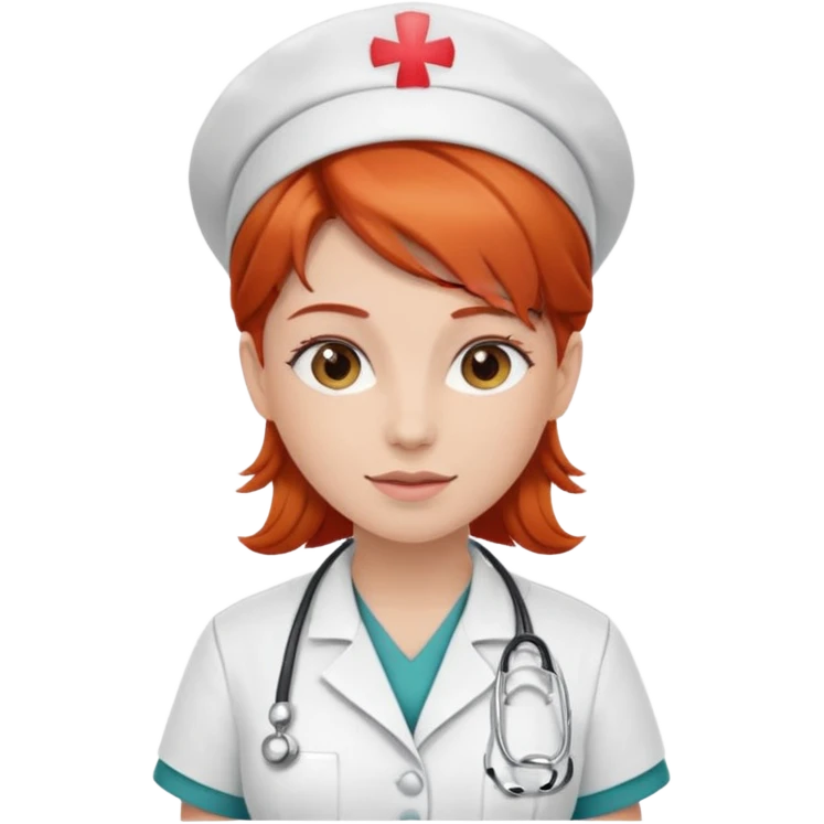 infirmière rousse emoji