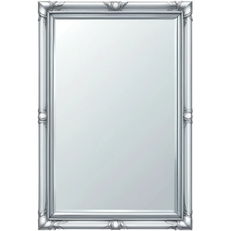 large mirror with simple frame emoji