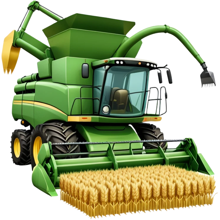 An icon featuring a wheat field, a combine harvester, fertilizer formulas, and plant cells, symbolizing agronomy. The design includes farming tools and crops, representing agricultural science, crop production, and plant biology. Transparent background highlights sustainable farming and growth. emoji
