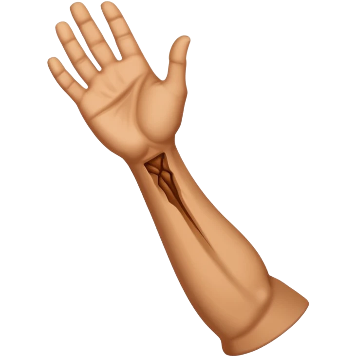 realistic and expressive veiny forearm emoji emoji