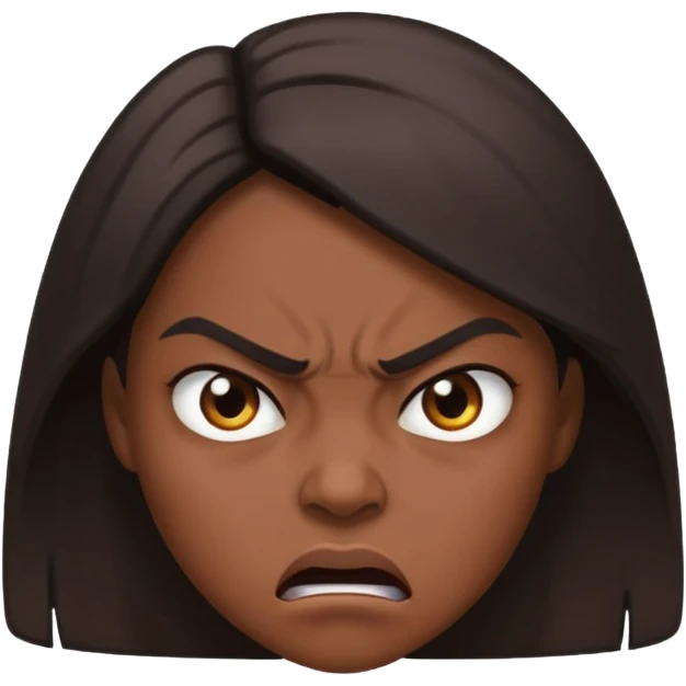 Angry at boyfriend  emoji