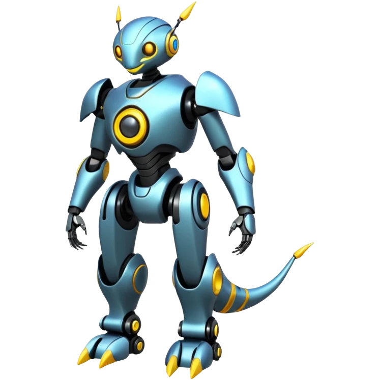 Modern Cyber Lombax-Fakémon-creature, full body emoji