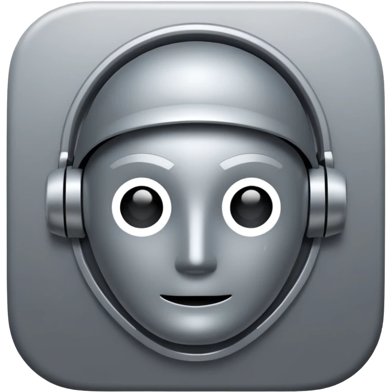 app icon for AI agent super minimastic emoji