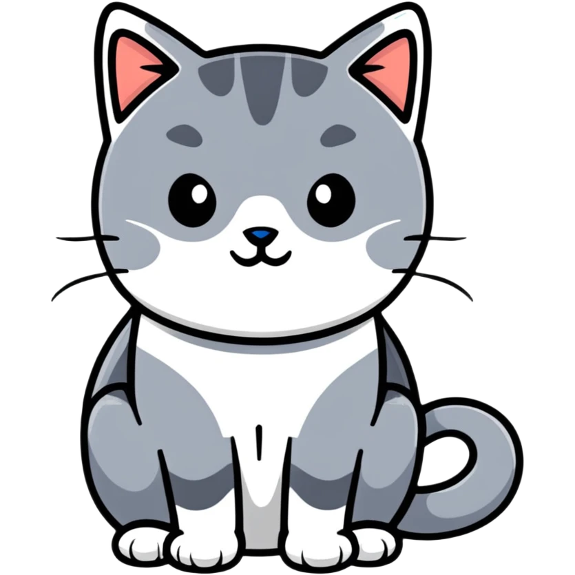 gray cat emoji