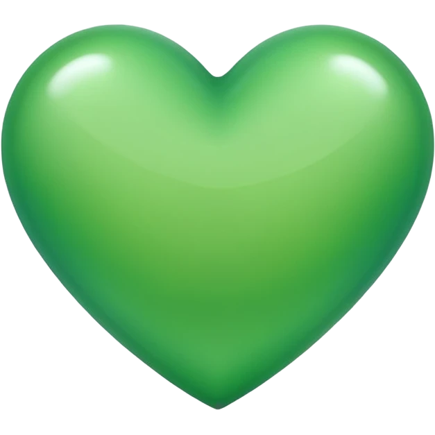 green heart with a gradient emoji