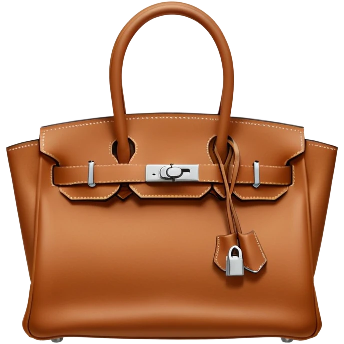 Birkin bag Hermes brown emoji