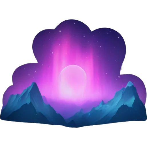 Aurora borealis  emoji