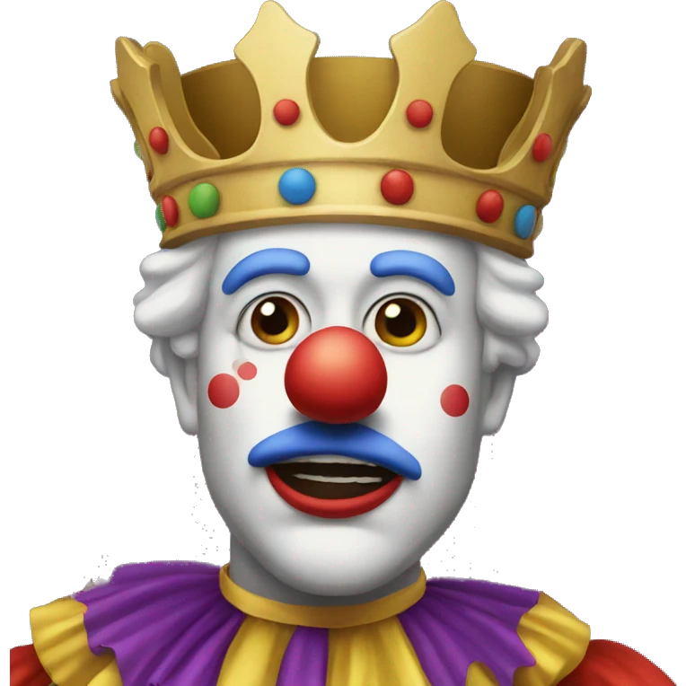 Clown king emoji
