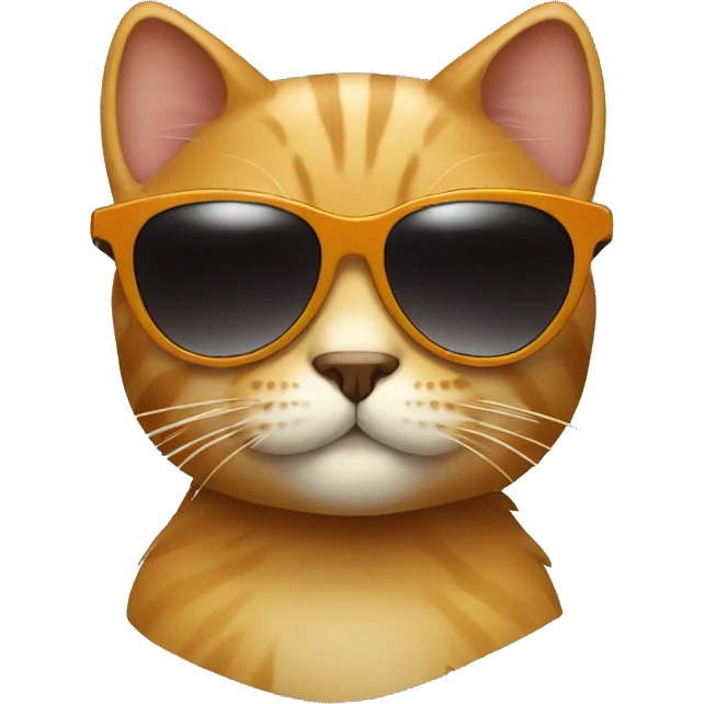 Cat with sunglasses emoji