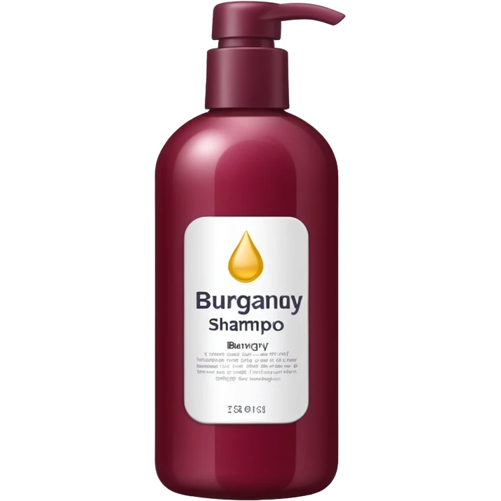 burgundy shampoo emoji