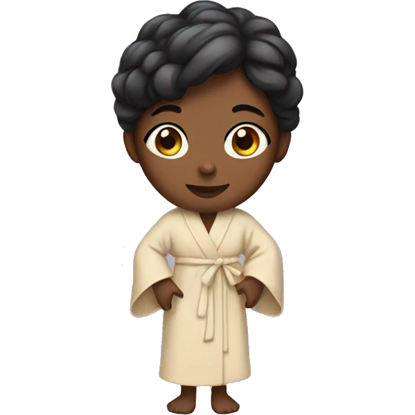 girl in a robe emoji