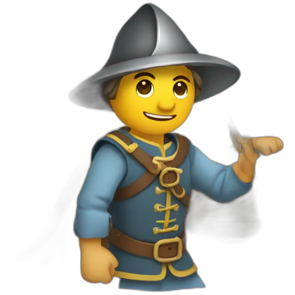 Joute médiévale sur bateau emoji