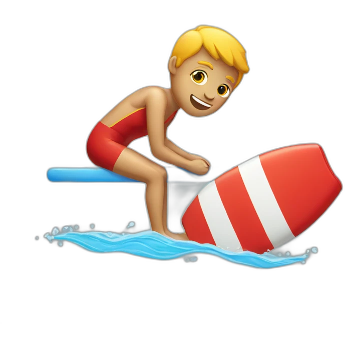 lifeguard with swimming atire emoji