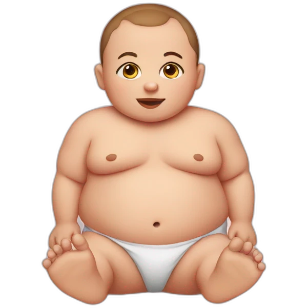 Fat baby emoji