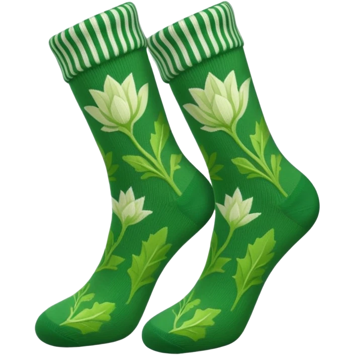 Chaussettes à motifs endives  emoji