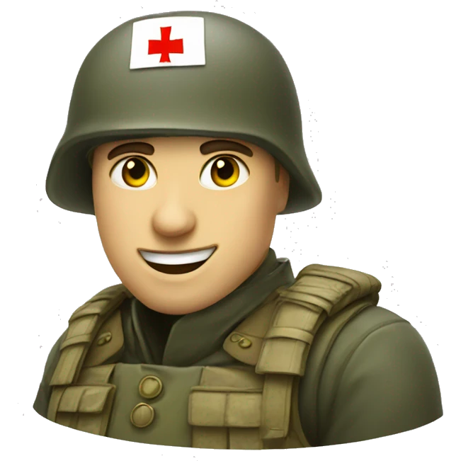 smiley Russian Soldier emoji