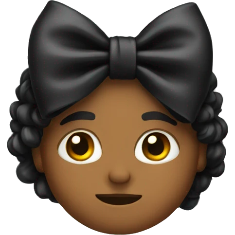 Black bow emoji