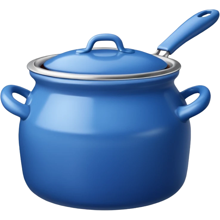 an empty blue kitchen pot emoji