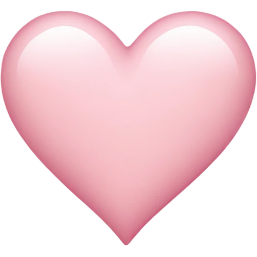 light pink heart emoji