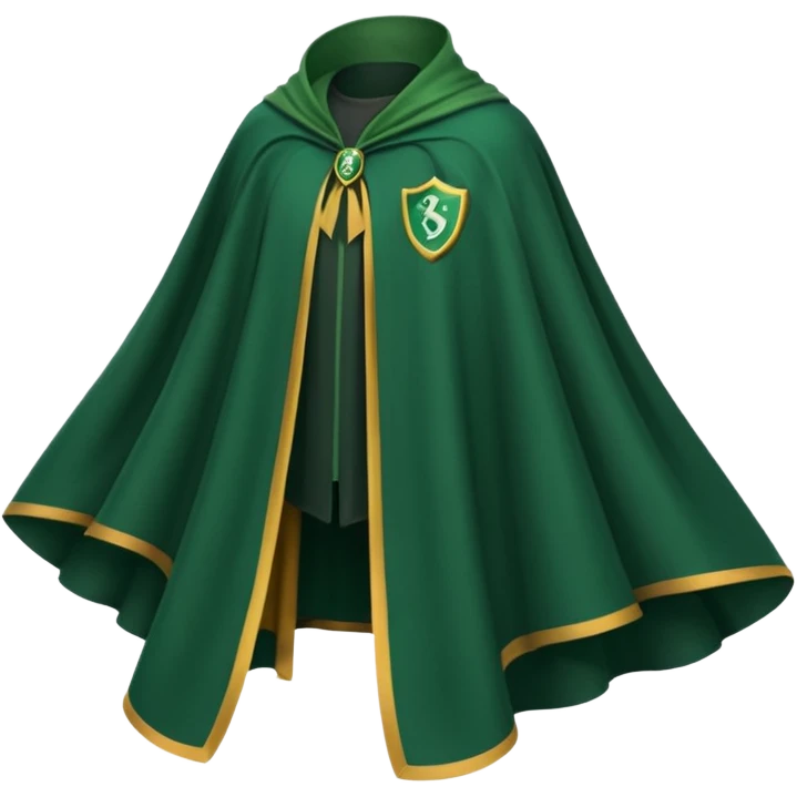 Quidditch cape slytherin emoji