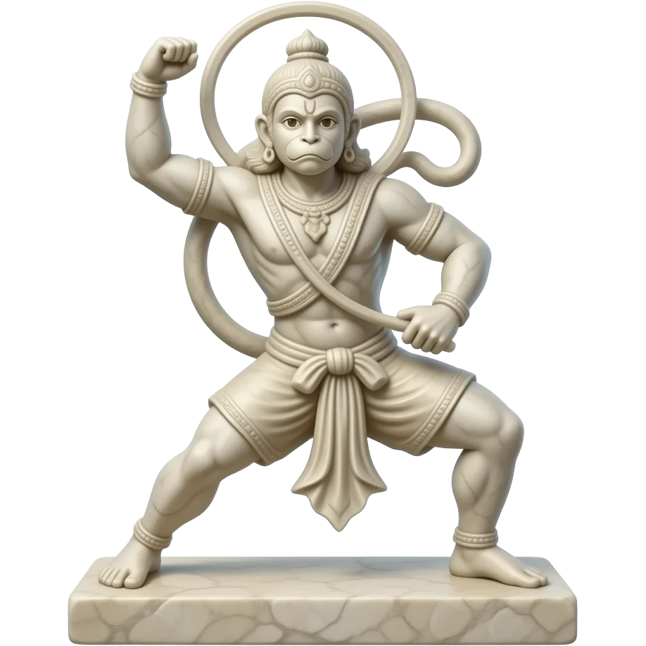 ”Hanuman warrior pose statue India” emoji