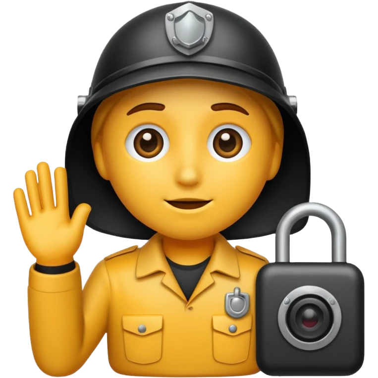 Cámara de seguridad emoji
