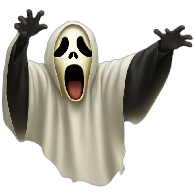 Ghostface scream emoji