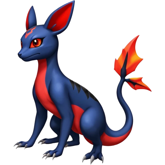 Guilmon-Umbreon-Salandit-hybrid emoji